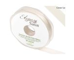 Eleganza Satin Double Faced Ivory - 15mm x 20m