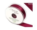 Eleganza Satin Double Faced Burgundy - 25mm x 20m