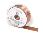 Eleganza Satin Double Faced Deep Rose Gold - 25mm x 20m