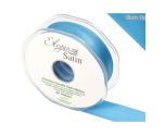 Eleganza Satin Double Faced Turquoise - 25mm x 20m