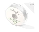 Eleganza Satin Double Faced White - 25mm x 20m