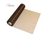 Eleganza Soft Sheer Organza Chocolate Brown - 29cm x 25m