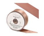 Eleganza Wired Edge Double Faced Satin Ribbon Rose Gold - 25mm x 20m