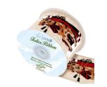 Eleganza Wired Edge Christmas Snow / Dog Natural 63mm x 9.1m