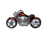 29" x 38" Flexmetal Motorbike Orange Supershape