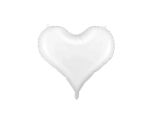 24 x 20.5" Party Deco Foil Heart White