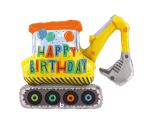Betallic Birthday Construction Excavator Foil