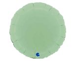 18" Grabo Foil Round Matte Green