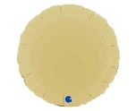 18" Grabo Foil Round Matte Yellow