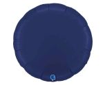 36" Grabo Satin Blue Navy Round