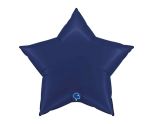 36" Grabo Satin Blue Navy Star