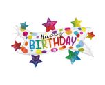Grabo Birthday Banner Stars Foil