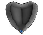 9" Grabo Heart Black Foil