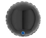 4" Grabo Round Black Foil