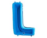40" Grabo Blue Letter L