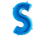 40" Grabo Blue Letter S