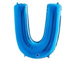 40" Grabo Blue Letter U
