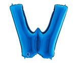 40" Grabo Blue Letter W