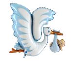 53" Grabo Blue Stork Shape