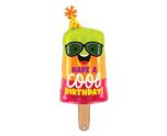 Cool Birthday Popsicle Foil Balloon