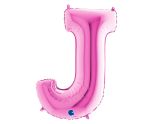 40" Grabo Fuxia Letter J