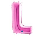 40" Grabo Fuxia Letter L