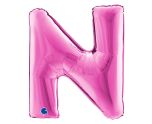 40" Grabo Fuxia Letter N
