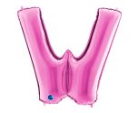 40" Grabo Fuxia Letter W