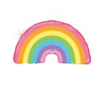 36" Betallic Glitter Pastel Rainbow Shape