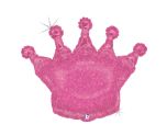 36" Betallic Glittering Crown-Pink Shape
