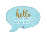 24" Betallic Hello Baby - Blue Shape