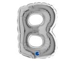 7" Grabo Silver Letter B