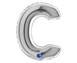 7" Grabo Silver Letter C
