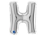 7" Grabo Silver Letter H