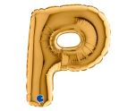 7" Grabo Gold Letter P