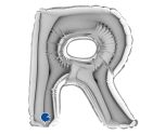 7" Grabo Silver Letter R