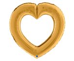 41" Grabo Linky Gold Heart Shape