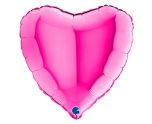 18" Grabo Heart Magenta Foil