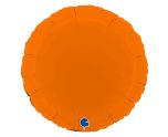 18" Grabo Round Matte Orange Foil