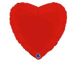18" Grabo Heart Matte Red Foil