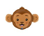 36" Grabo Monkey Head Shape