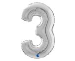 7" Grabo Silver Number 3