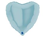18" Grabo Heart Pastel Blue Foil