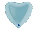 9" Grabo Heart Pastel Blue Foil