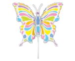 Mini Butterfly Pastel Colour Betallic Foil Balloon