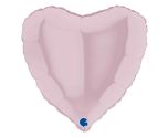 18" Grabo Heart Pastel Pink Foil