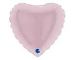 4" Grabo Heart Pastel Pink Foil