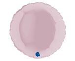 9" Grabo Round Pastel Pink Foil