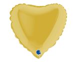 9" Grabo Heart Pastel Yellow Foil
