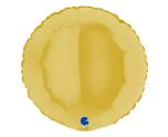 18" Grabo Round Pastel Yellow Foil